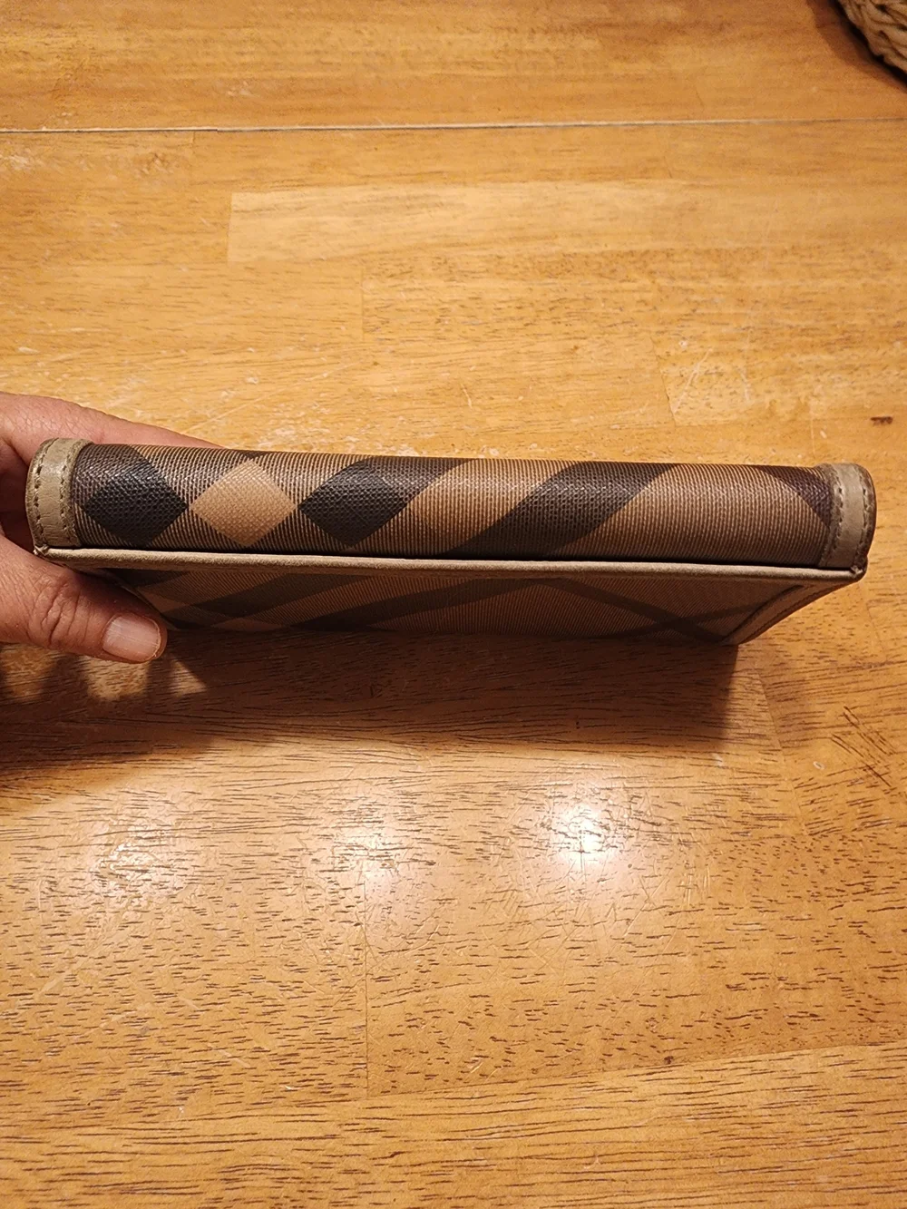 Burberry Smoked Check Continental Wallet